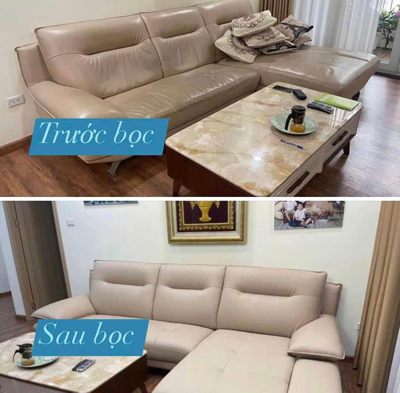 Bọc ghế sofa tại nhà giá rẻ tại TPHCM